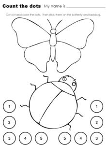 Count the Dots Worksheet