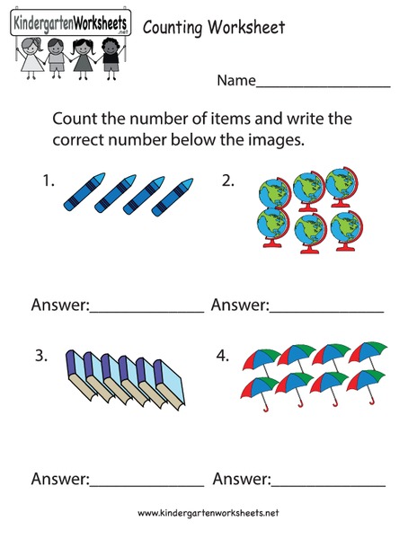 Count the pictures Worksheet