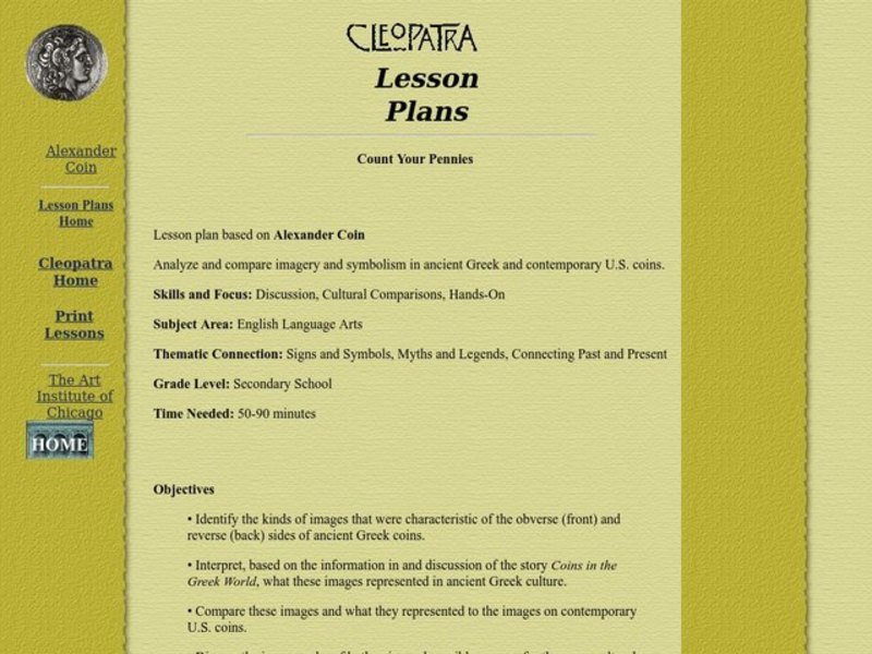 Count Your Pennies Lesson Plan