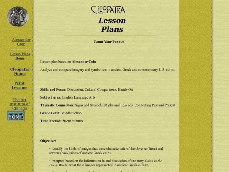 Count Your Pennies Lesson Plan