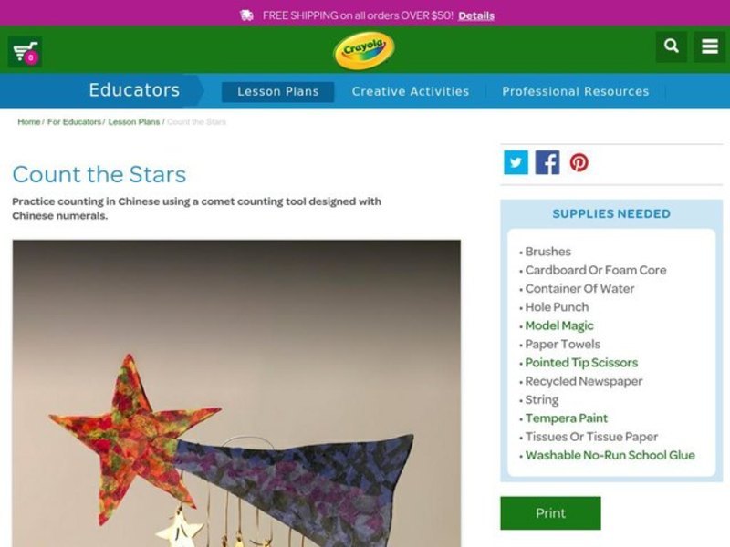 Count the Stars Lesson Plan