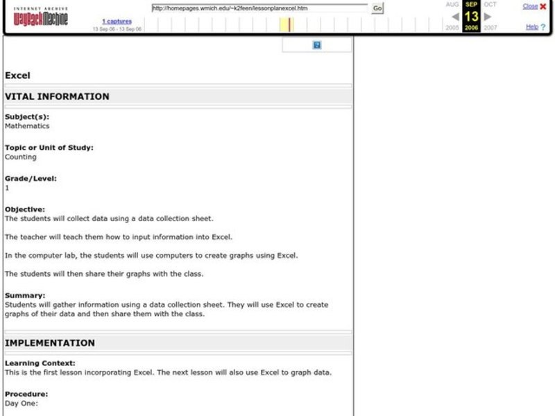 Counting Lesson Plan