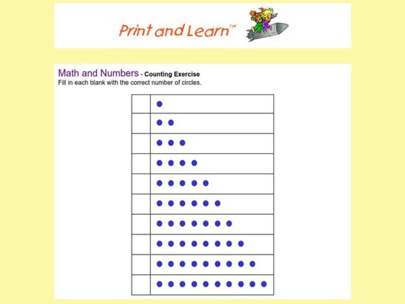 Counting 1-10 Worksheet