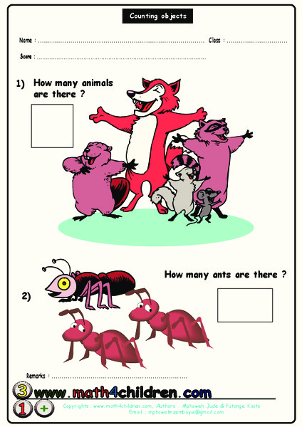Counting 1-5 Worksheet