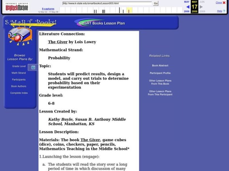 "The Giver" by Lois Lowry Lesson Plan