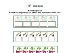 Counting by 5's Worksheet