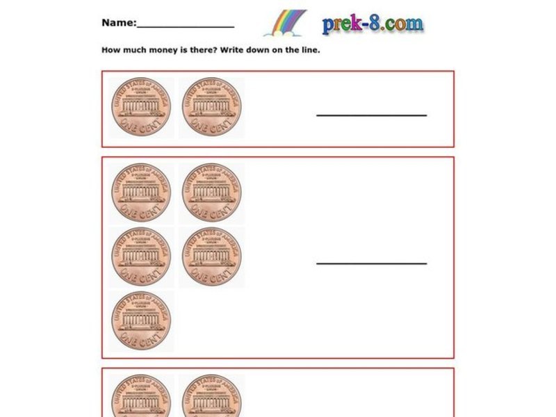 Counting Coins Worksheet