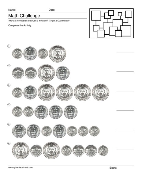 Counting Coins Worksheet