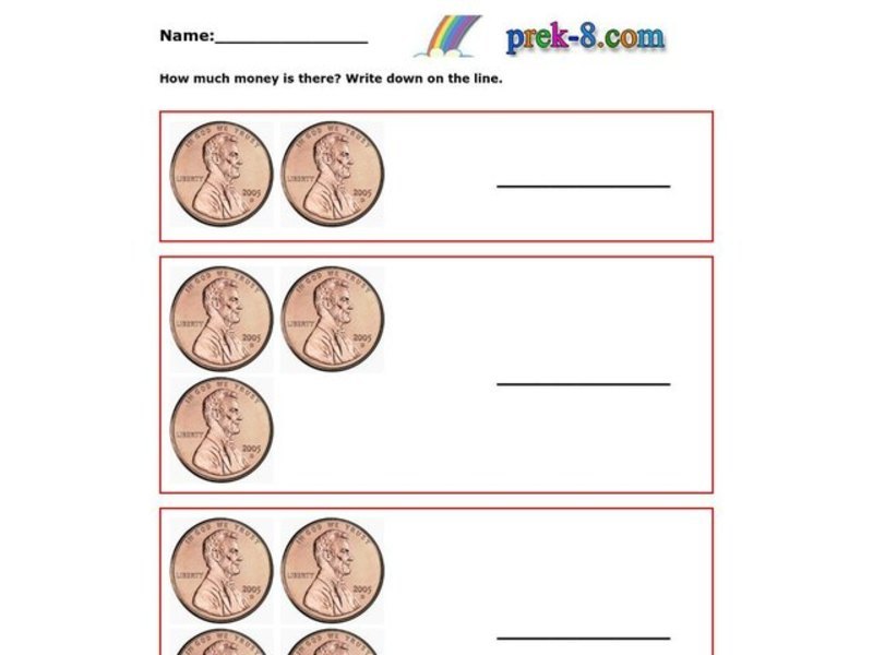 Counting Coins 2 Worksheet
