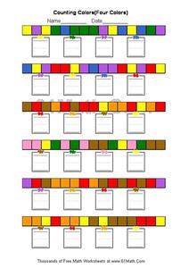 Counting Colors Worksheet