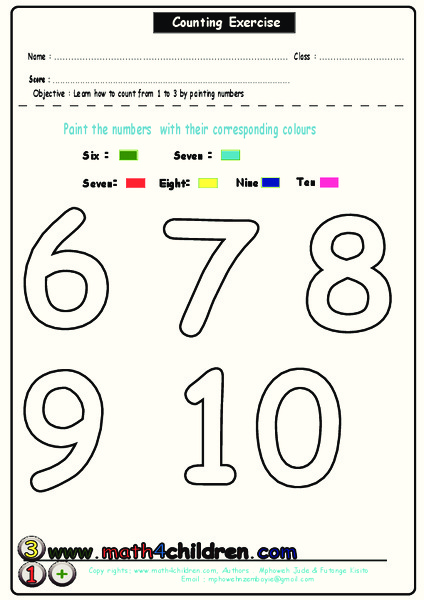 Counting Exercise Lesson Plan