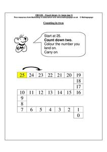 Counting in Twos Worksheet