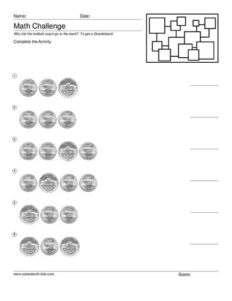Counting Nickels Worksheet