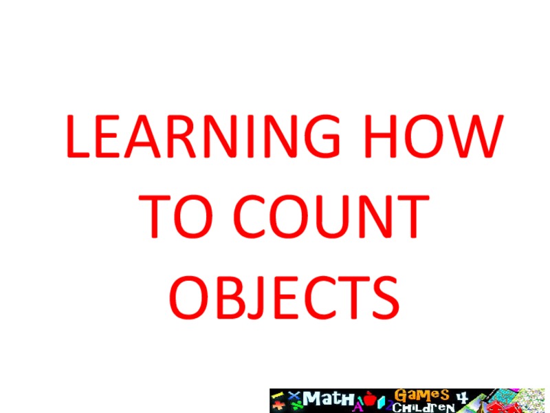 Counting Objects PPT
