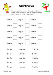 Counting on Worksheet