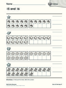 Counting Numbers Worksheet