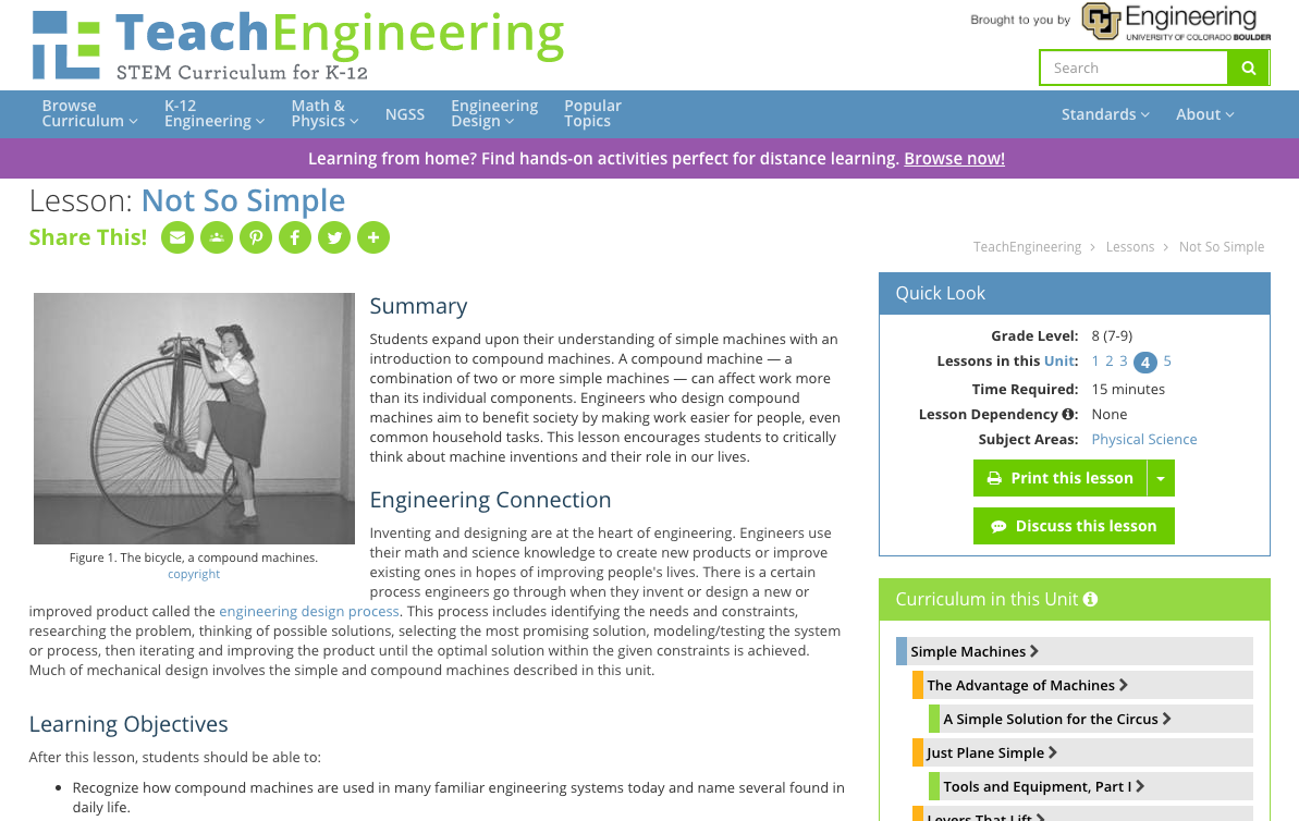 Not So Simple Lesson Plan