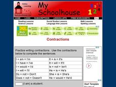 Contractions (Online Interactive) Interactive