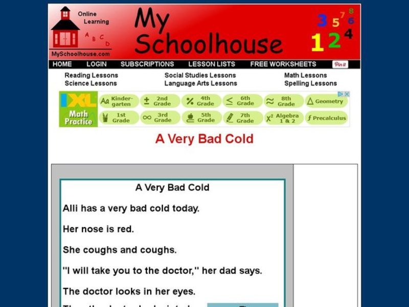 A Very Bad Cold Interactive