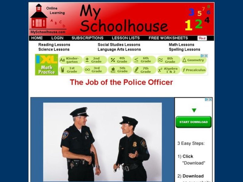 The Job of the Police Officer Interactive