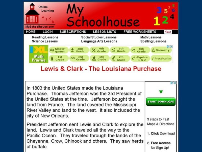 Lewis & Clark: The Louisiana Purchase Interactive
