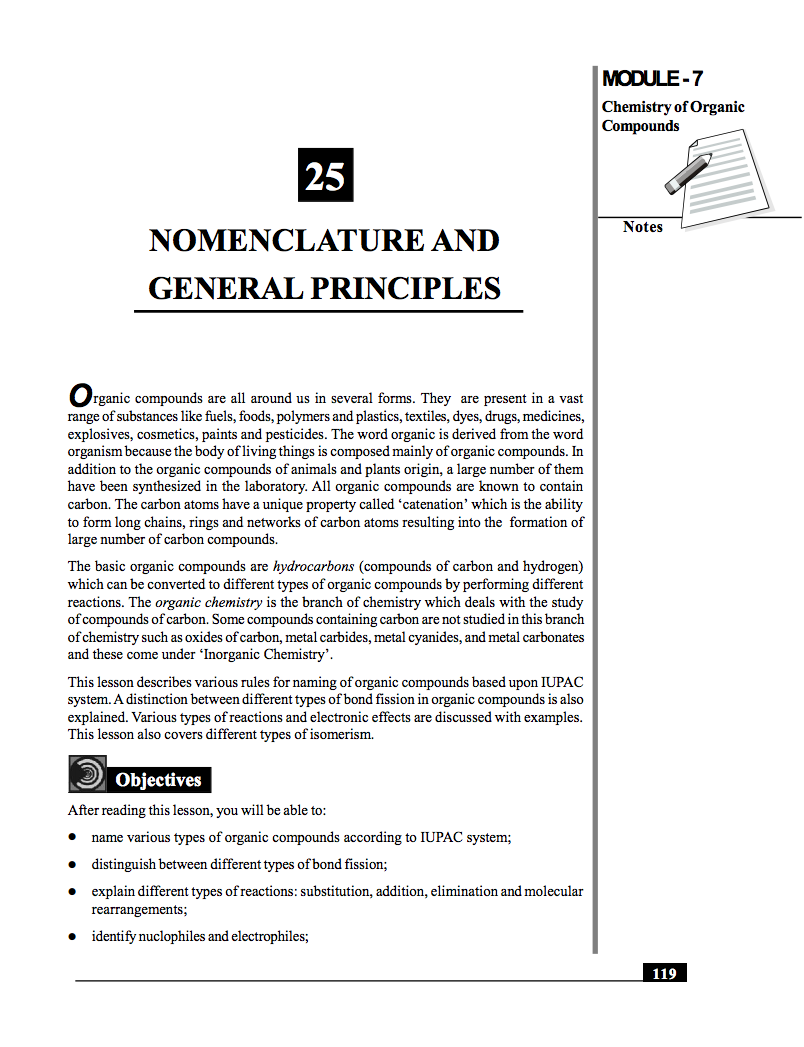Nomenclature and General Principles Handout