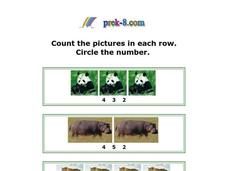 Counting Pictures Worksheet