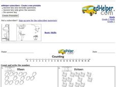 Counting Practice Worksheet