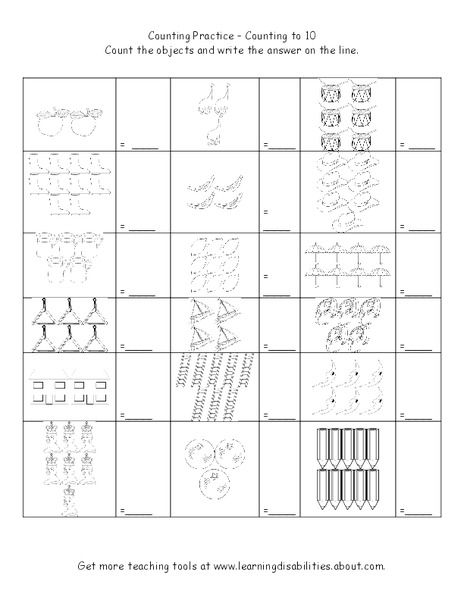 Counting Practice  Worksheet