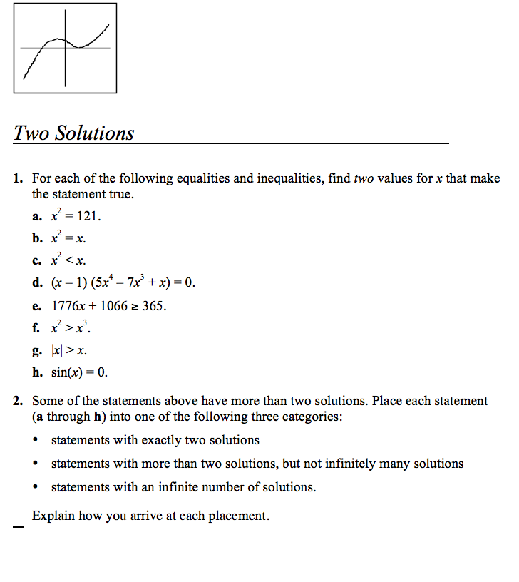 Two Solutions Assessment