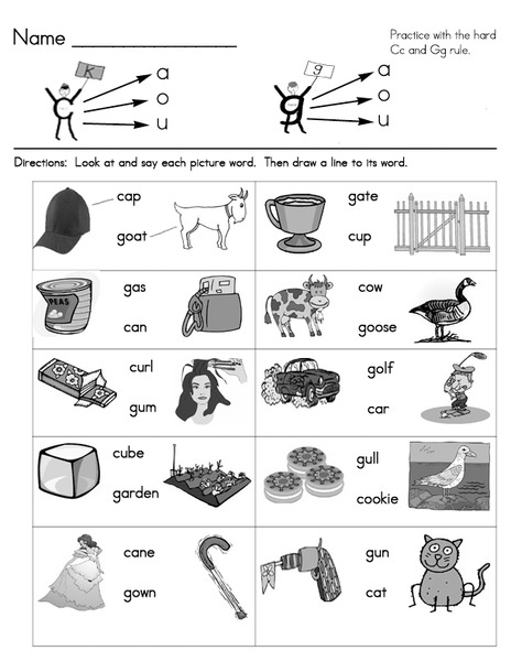 Hard Cc and Gg Rule Worksheet