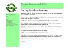 Recycling Concentration & Go Fish Lesson Plan