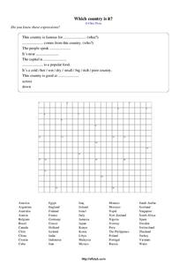 Countries Worksheet