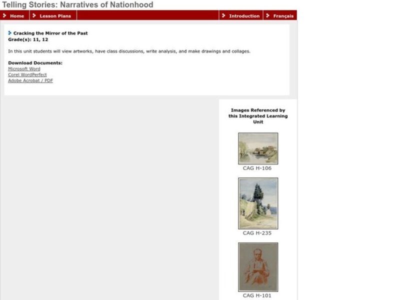 Cracking the Mirror of the Past Lesson Plan