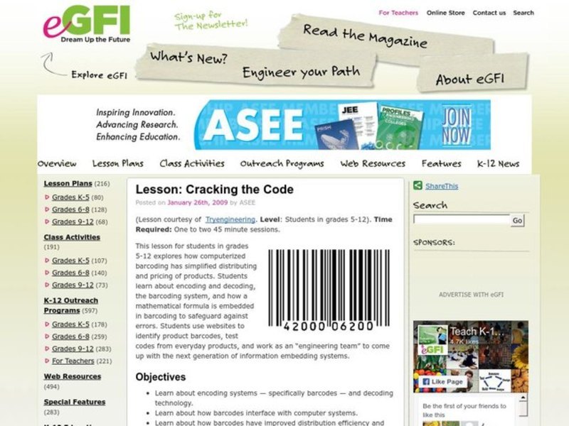 Cracking the Code Lesson Plan