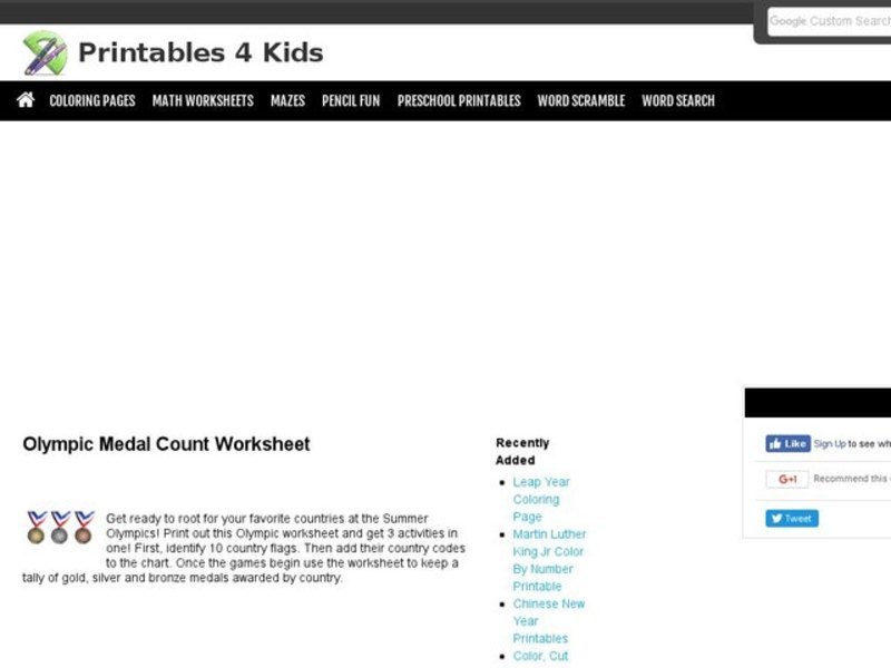 Olympic Medal Count Interactive