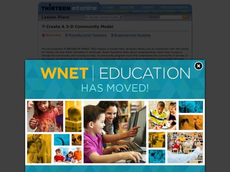 Create A 3-D Community Model Lesson Plan