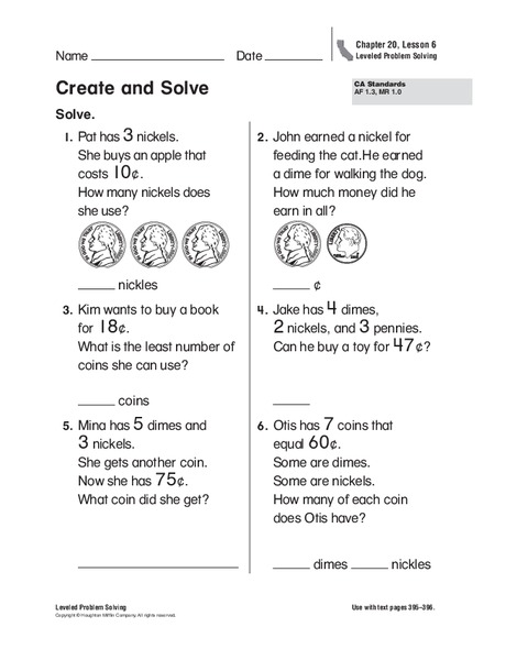 Create and Solve Worksheet