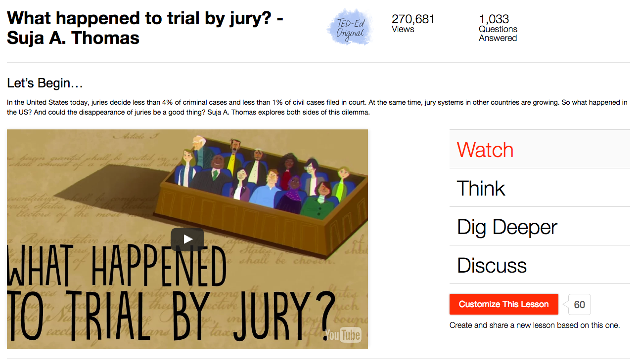 What Happened to Trial by Jury? Instructional Video