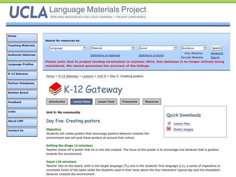 Creating Posters Lesson Plan