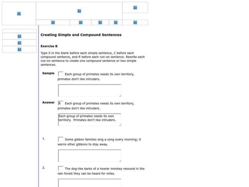 Creating Simple and Compound Sentences Interactive