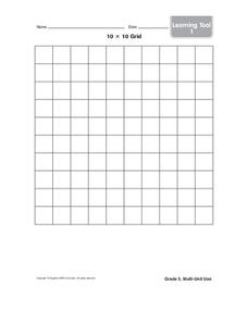 10 X 10 Grid Worksheet