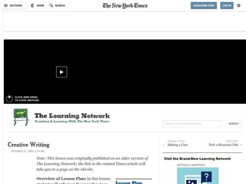 Creative Writing Lesson Plan