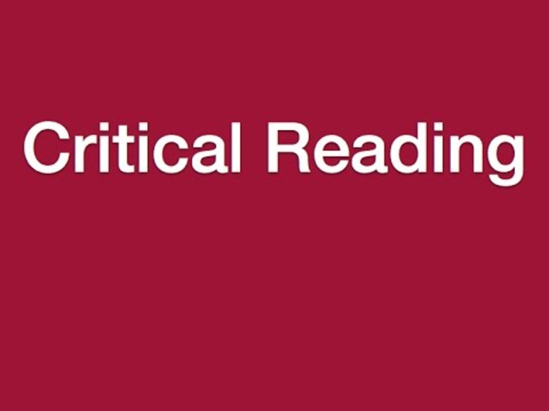 Critical Reading Instructional Video
