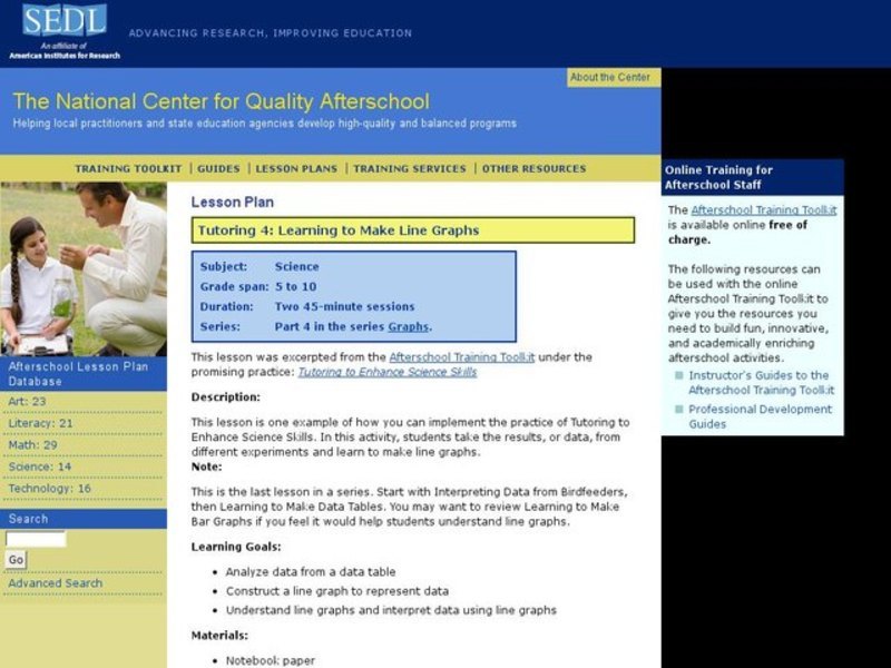 Learning to Make Line Graphs Lesson Plan