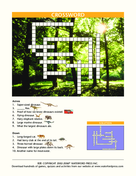 Crossword Lesson Plan