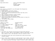 Crystals Lesson Plan