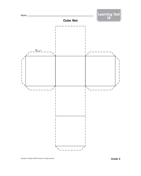 Cube Net Worksheet