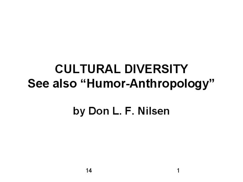 Cultural Diversity PPT