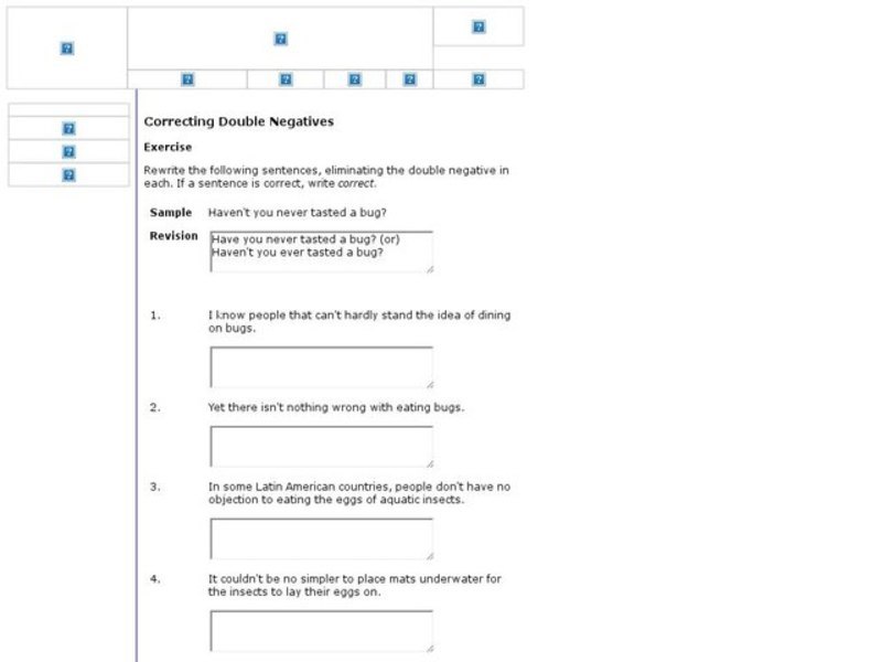 Correct Double Negatives Interactive